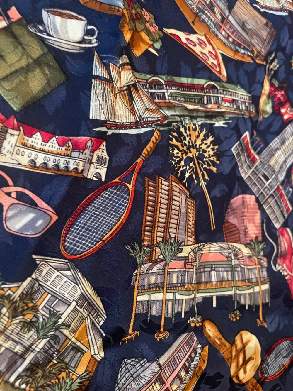 Vintage oversize Nicole Miller scarf